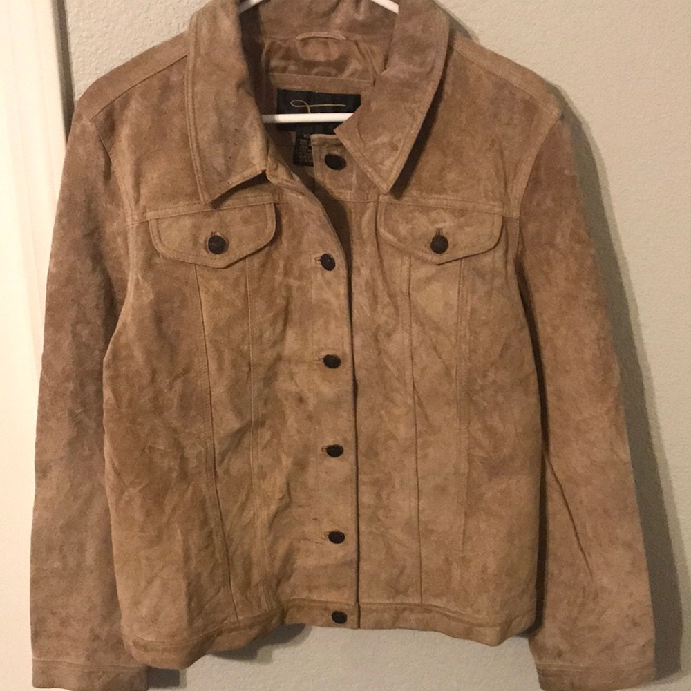 Fabio Tan Suede Leather Jacket